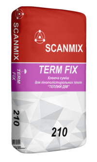 Клеюча суміш для приклеювання теплоізоляційних плит 210 SCANMIX TERM FIX "Теплий Дім", 25 кг